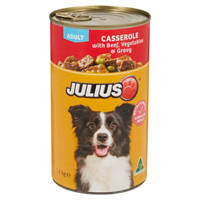 Julius Adult Dog Food Casserole With Beef, Vegetables & Gravy 1.2Kg
