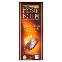 Moser Roth Finest Dark Orange & Almond Chocolate Bars 5 Pack 125G