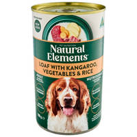Natural Elements Pet Nutrition Dog Food Loaf With Kangaroo, Vegetables & Rice 700G