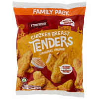 Farmwood Chicken Breast Tenders Original Crumb 1Kg