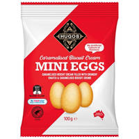 Hugos Caramel Biscuit Mini Eggs 100G