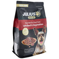 Julius Gold Gourmet Dry Dog Food Beef Or Chicken With Vegetables 1.5Kg