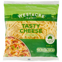 Westacre Dairy Shredded Tasty Cheese 500G