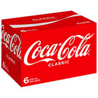 Coca-Cola Coca-Cola Classic Soft Drink Multipack 6X375Ml.