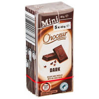 Choceur Mini Dark Chocolate Bars 5 Pack 200G