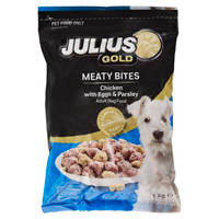Julius Gold Dog Food Meaty Bites Chicken With Eggs & Parsley 1Kg