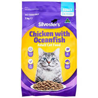 Silvesters Adult Dry Cat Food 1Kg