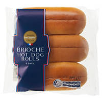 Bon Appetit Brioche Hot Dog Rolls 6 Pack 270G