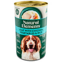 Natural Elements Pet Nutrition Dog Food Loaf With Chicken, Vegetables & Rice 700G