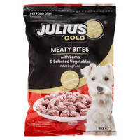Julius Gold Dog Food Meaty Bites With Lamb & Selected Vegetables 1Kg