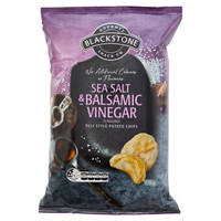 Blackstone Gourmet Snack Co. Sea Salt & Balsamic Vinegar Flavoured Deli Style Potato Chips 175G