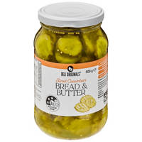 Deli Originals Bread & Butter Pickles 500G