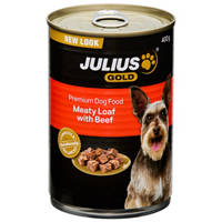 Julius Gold Meaty Loaf With Beef Flavour Dog Food 400G