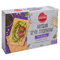 Damora Artisan Style Oat & Chia Crispbread 150G