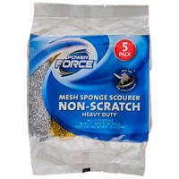 Power Force Mesh Sponge Scourer Non Scratch 5 Pack