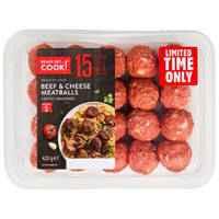 Ready, Set…Cook! Beef And Cheese Meatballs 420G