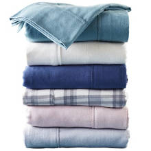 Organic Cotton Flannelette Fitted Sheet Set Queen Size