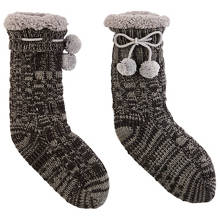 Knitted Slipper Socks or Bootie Socks 1 Pack