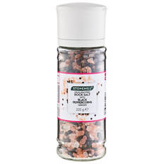 Himalayan Pink Rock Salt with Black Peppercorns Grinder 225g