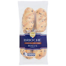Chocolate Chip Brioche Milk Rolls 8 Pack 280g