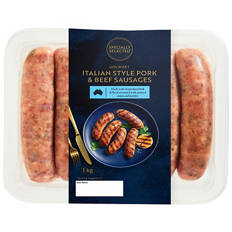 Italian Style Pork & Beef Sausages 1kg