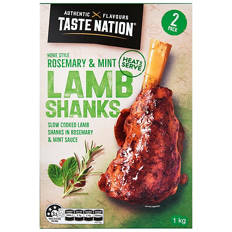 Lamb Shanks in Rosemary & Mint Sauce 2 Pack 1kg