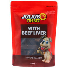 Beef Liver Dog Treats 500g