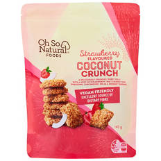 Strawberry Flavoured Coconut Crunch 140g