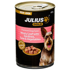 Meaty Loaf with Sardines Tuna and Vegetable Flavour Dog Food 400g