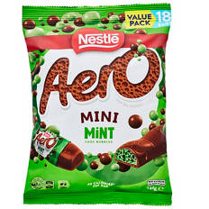Aero Chocolate Mini Mint 18 Pack 144g