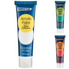 Assorted Acrylic Artist Paint Tubes 100ml