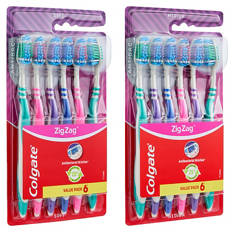 Zig Zag Toothbrush 6 Pack