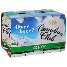 Canadian Club & Dry 4pk 375ml
