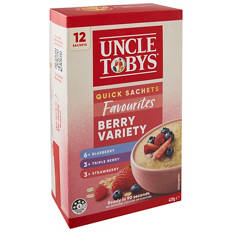 Quick Oat Sachets Berry Variety 12 Pack 420g