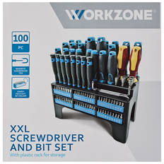 Screwdriver and Bit Set 100 Piece