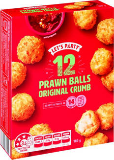 Prawn Balls Original Crumb 12 Pack 180g