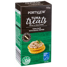 Tuna Pate With Black Pepper Treats with Crackers 112g
