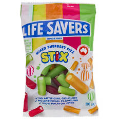 Mixed Sherbert Fizz Stix Lollies 200g