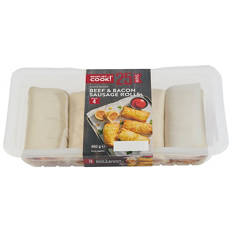 Beef, Bacon Sausage Rolls 460g