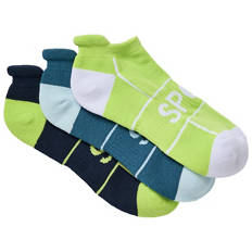 Assorted Women's Fitness Socks 3 Pack