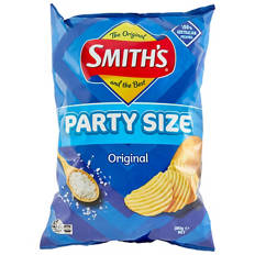 Crinkle Cut Potato Chips Party Bag Original 380g