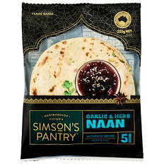 Mini Garlic Naan 5 Pack