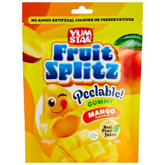 Fruit Splitz Peelable Gummy Mango 144g