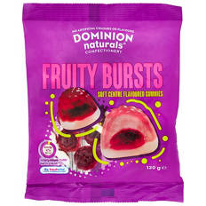 Fruity Bursts Soft Centre Flavoured Gummies 130g
