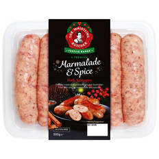 Pork, Marmalade & Spice Sausages 500g