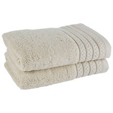 Beige Hand Towel 2 Pack