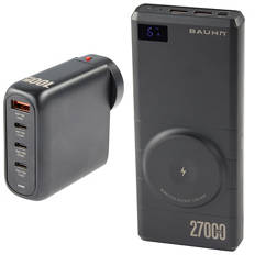 27K Powerbank with Wireless Charge or 100W GaN Universal Charger
