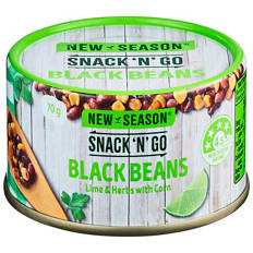 Snack'N'Go Black Beans Lime and Herbs with Corn 70g