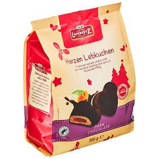 Dark Chocolate Gingerbread Hearts 300g