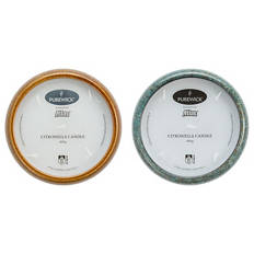 Citronella Glazed Ceramic Candle